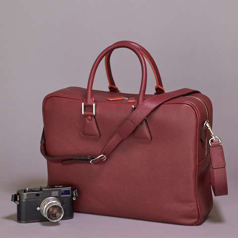 The Von camera bag in Burgundy